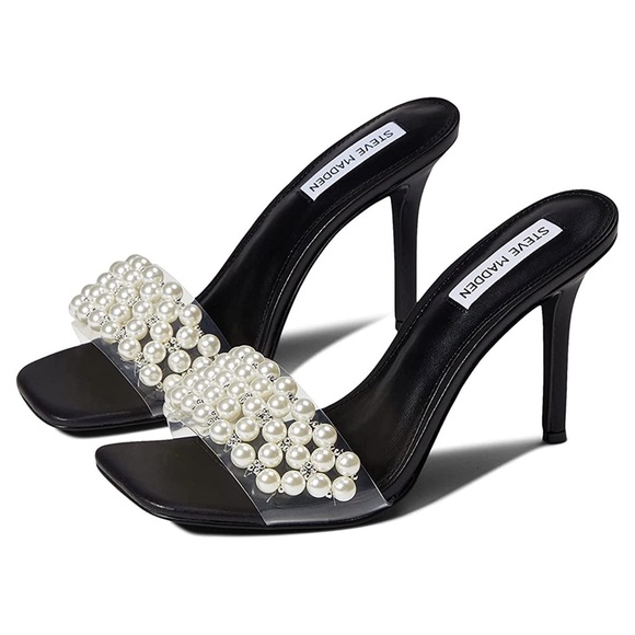 Steve Madden Shoes - New Steve Madden Sift Pearl PVC Heels
